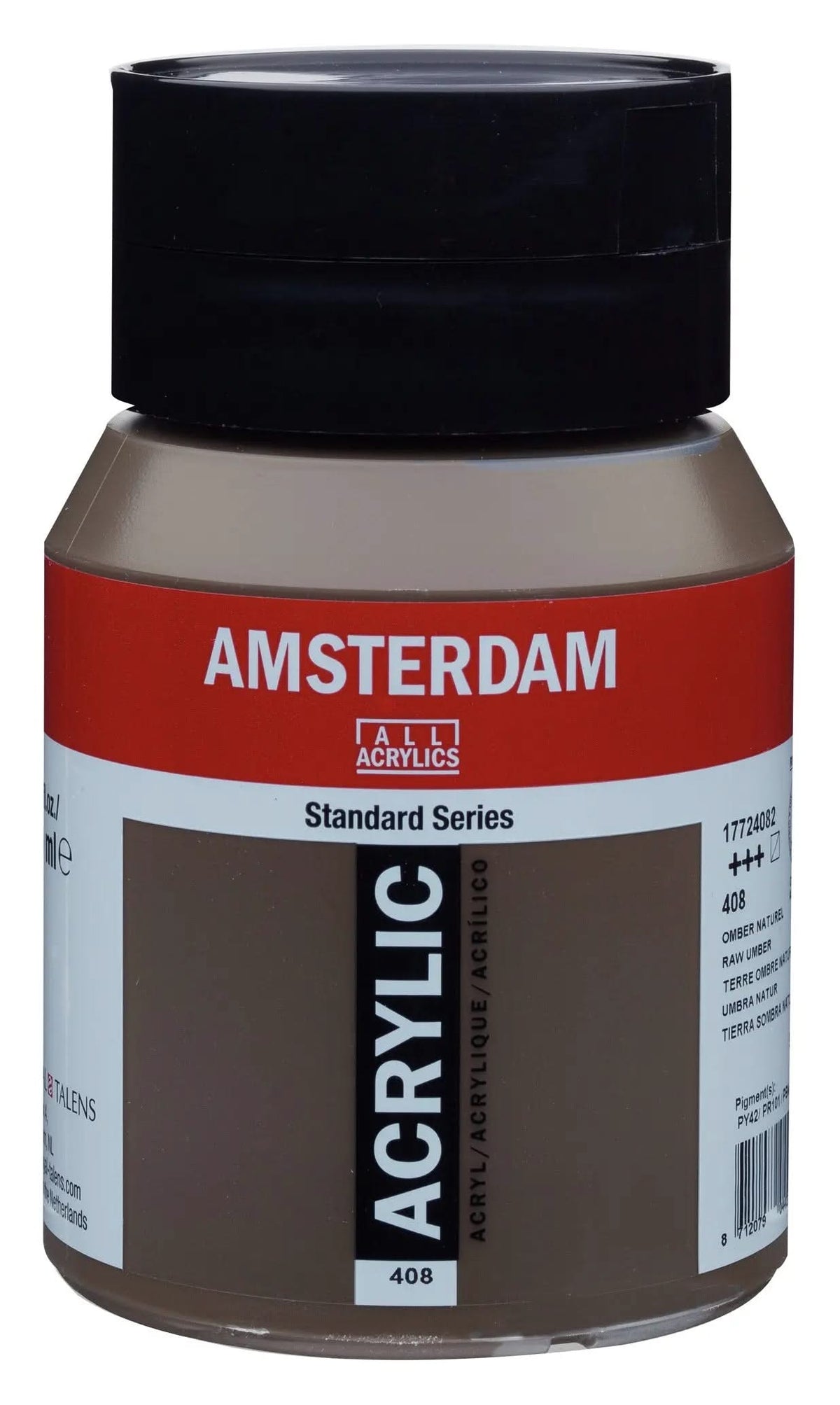 Amsterdam Standard Series Acrylfarbe Flasche 500 ml Umbra Natur 408 - Kidis Art