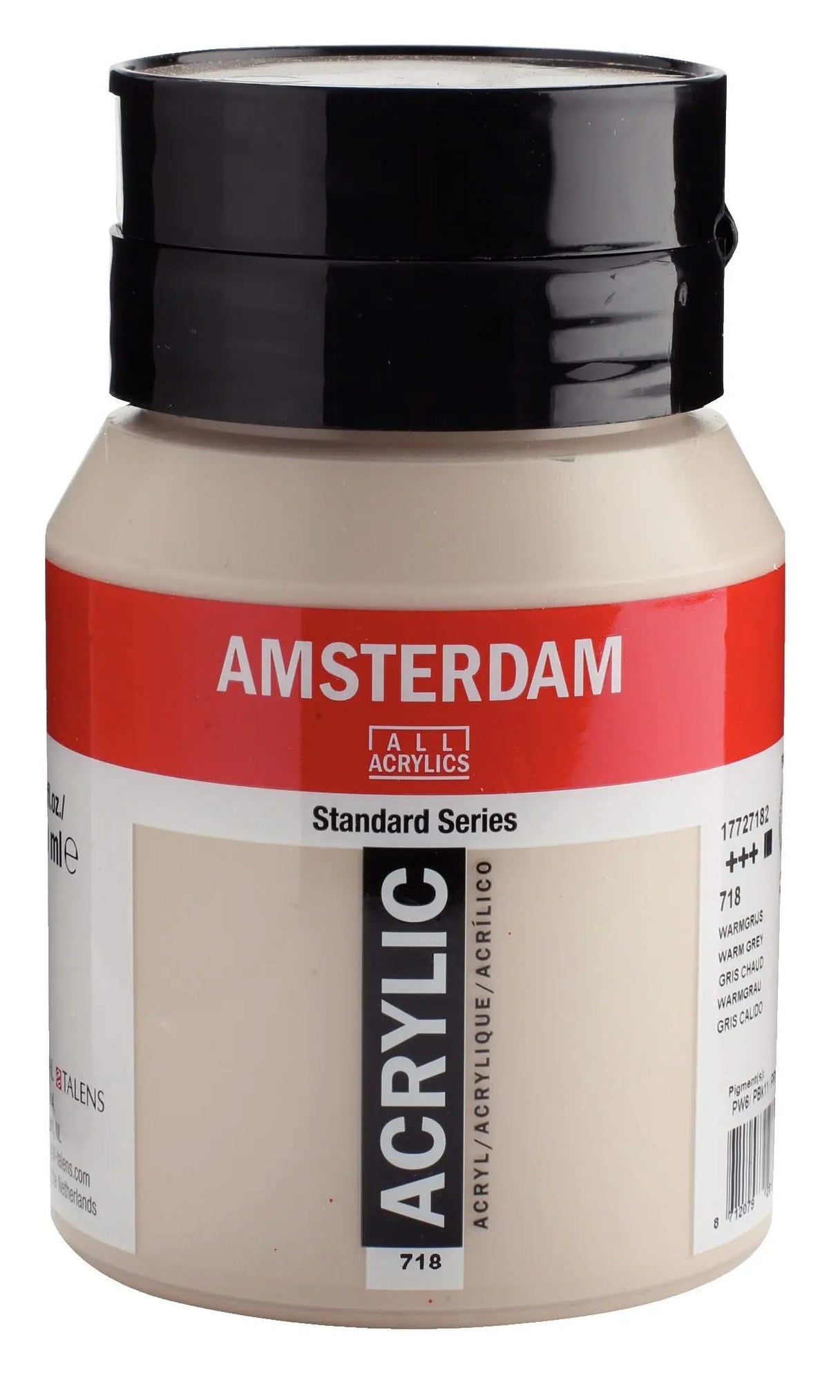 Amsterdam Standard Series Acrylfarbe Flasche 500 ml Warmgrau 718 - Kidis Art