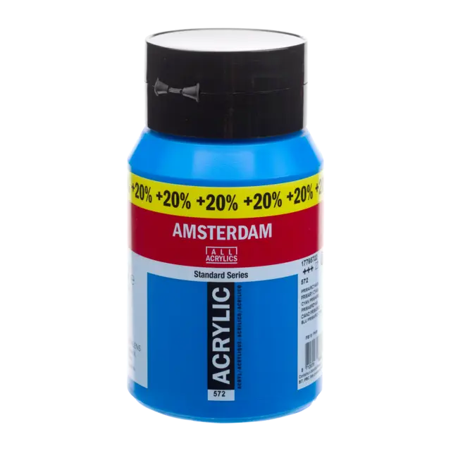 Amsterdam Standard Series Acrylfarbe Flasche 600 ml Primärzyan 572