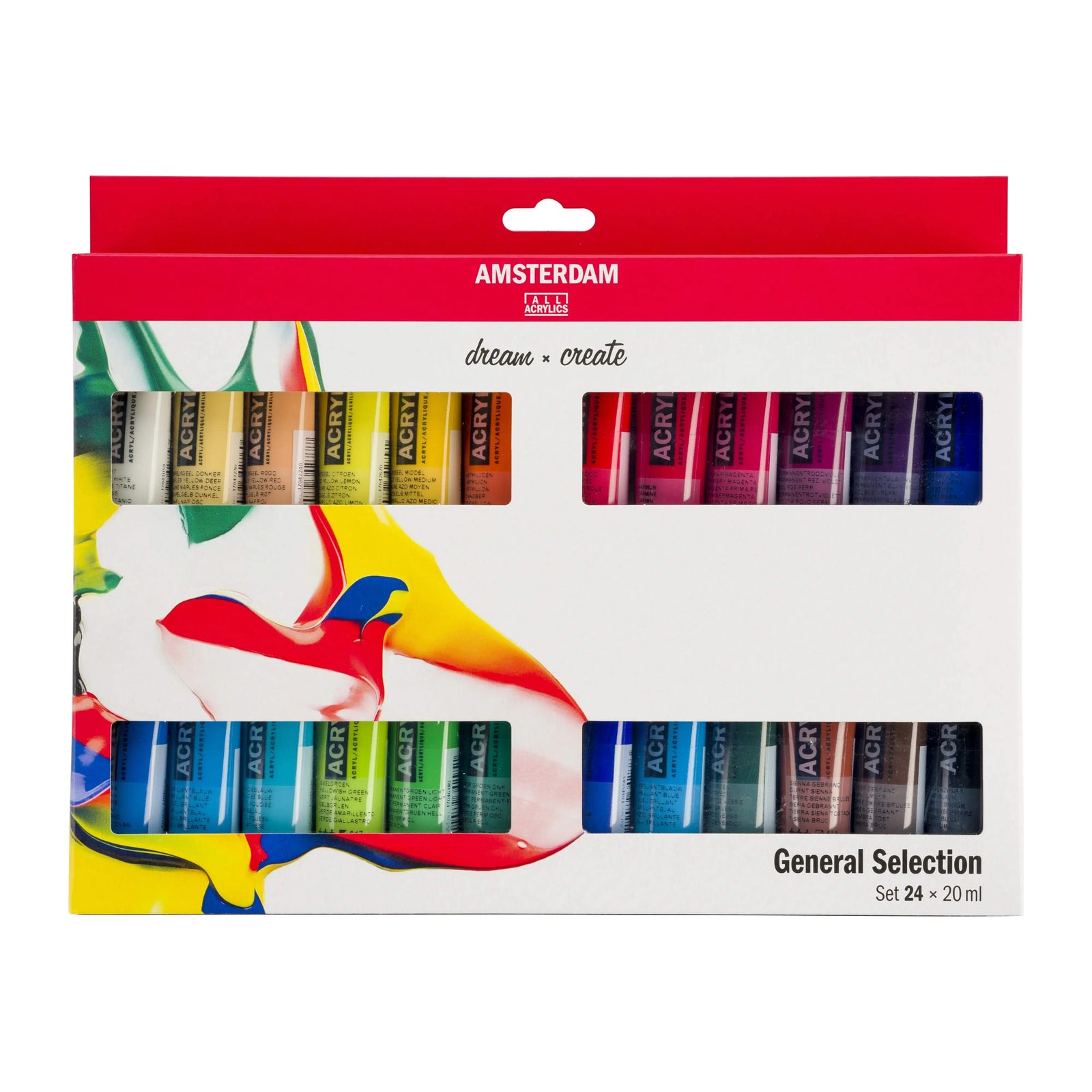 Amsterdam Standard Series Acrylfarben Allgemeine Auswahl Set | 24 x 20 ml - Kidis Art