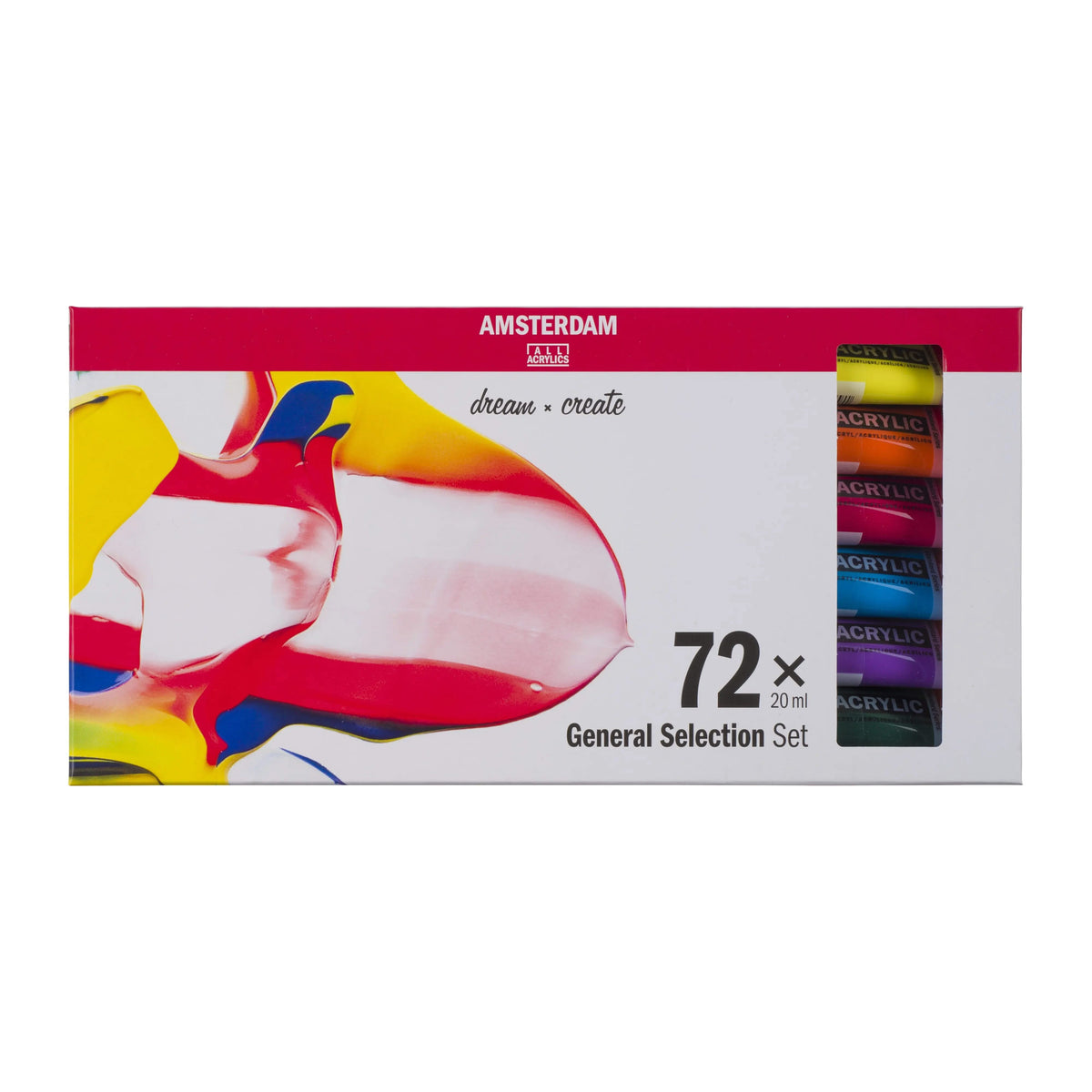 Amsterdam Standard Series Acrylfarben Allgemeine Auswahl Set | 72 x 20 ml - Kidis Art
