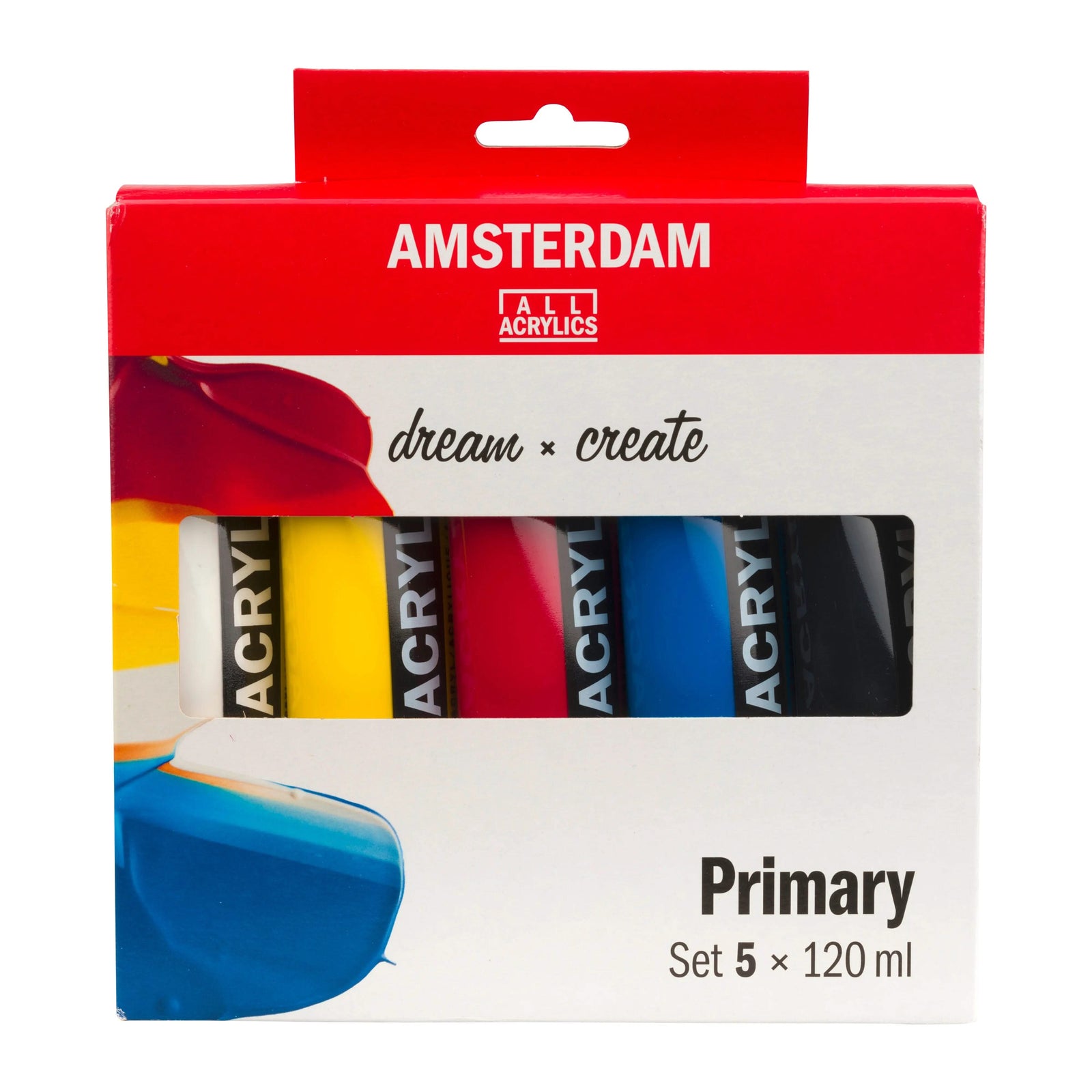 Amsterdam Standard Series Acrylfarben-Mischset Primärfarben | 5 x 120 ml - Kidis Art