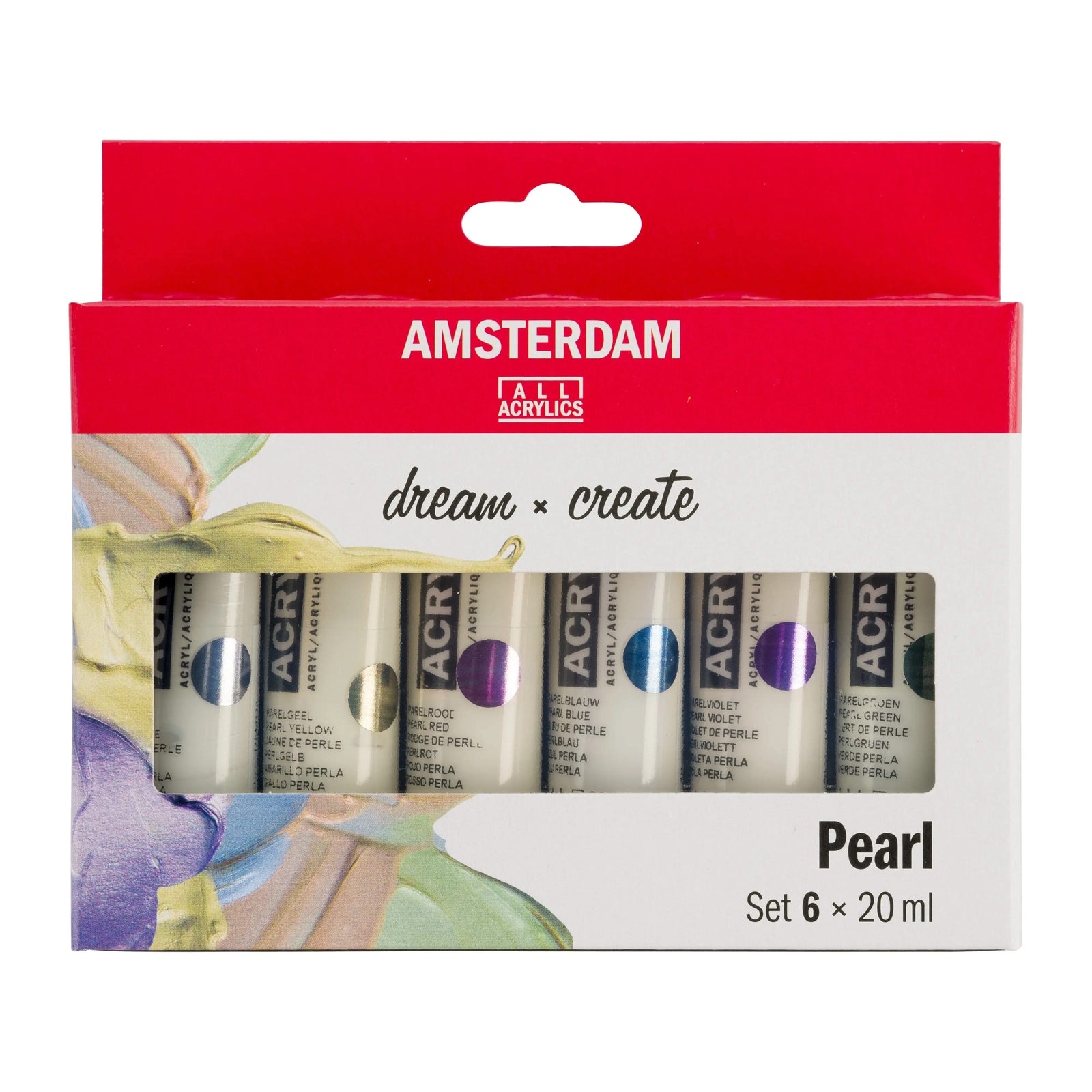 Amsterdam Standard Series Acrylfarben Perlfarben Set | 6 x 20 ml - Kidis Art