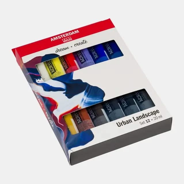Amsterdam Standard Series Acrylfarben Urbane Landschaftsfarben Set | 12 x 20 ml - Kidis Art