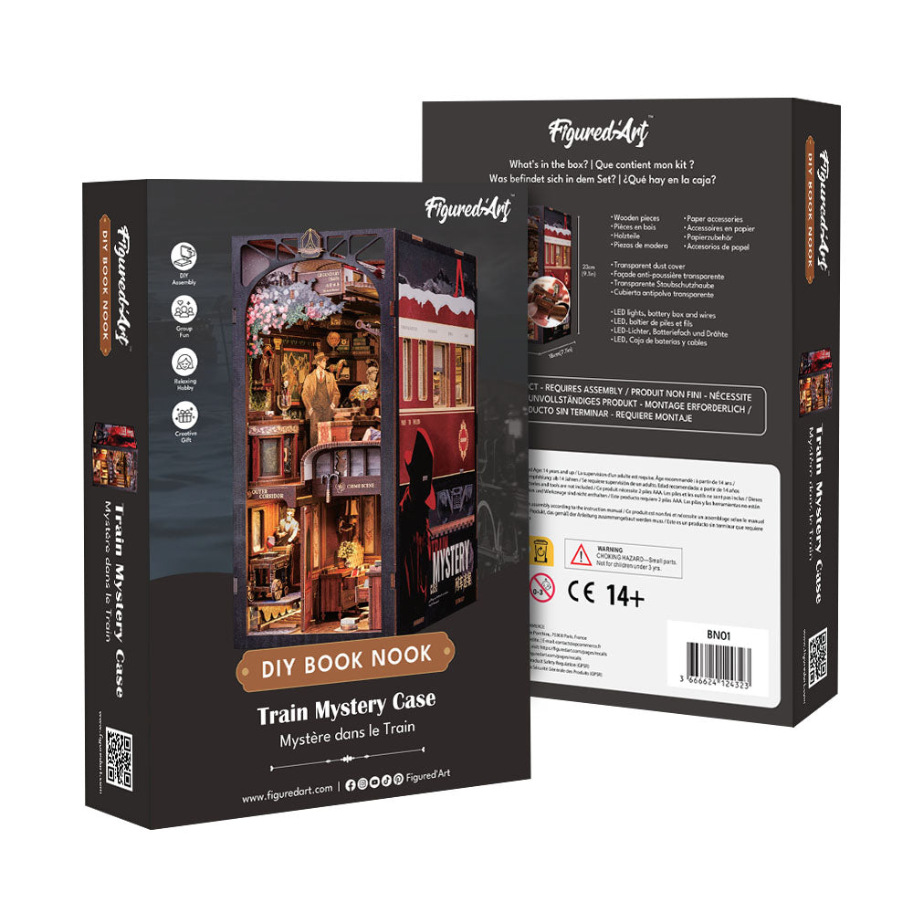 Figured'Art Book Nook Zugmysterium 23x18x11cm - Kidis Art