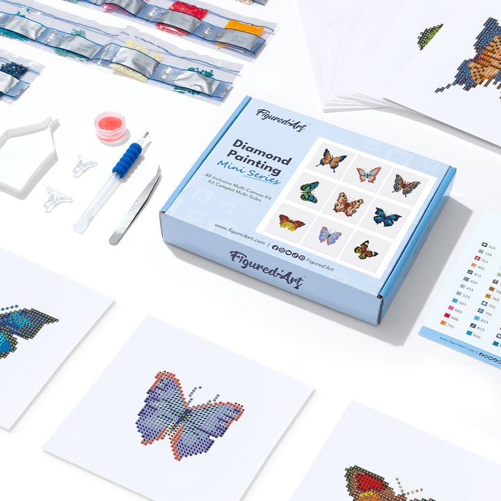 Mini-Serie Diamond Painting – Schmetterlinge - Kidis Art