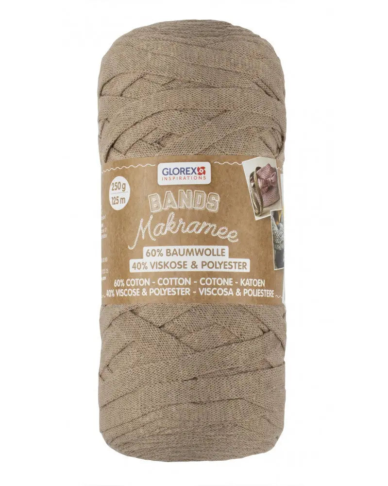 Bands Makramee 250g hellbraun