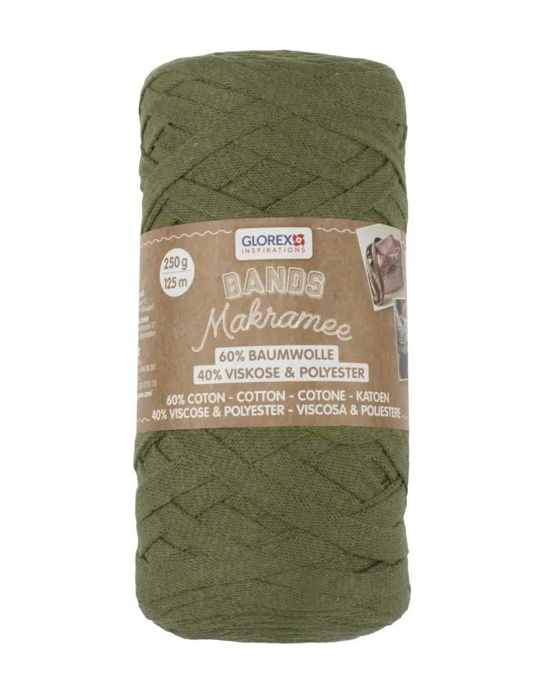 Bands Makramee 250g oliv - Kidis Art