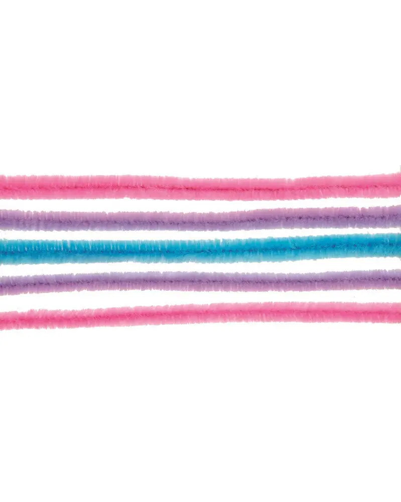 Biegeplüsch 10 Stück, 50cm, 8mm rosa / lila / hellblau