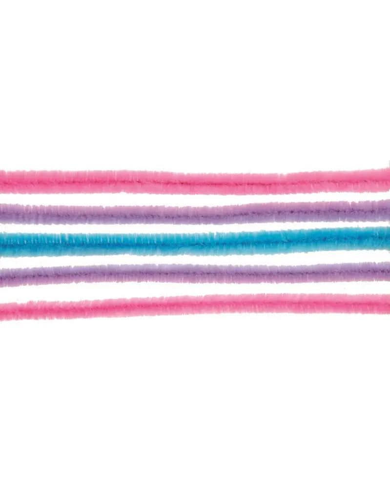 Biegeplüsch 10 Stück, 50cm, 8mm rosa / lila / hellblau - Kidis Art