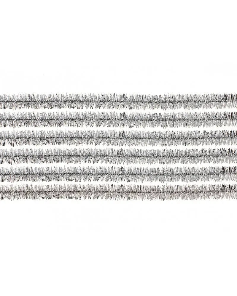 Biegeplüsch silber 10St 50cm