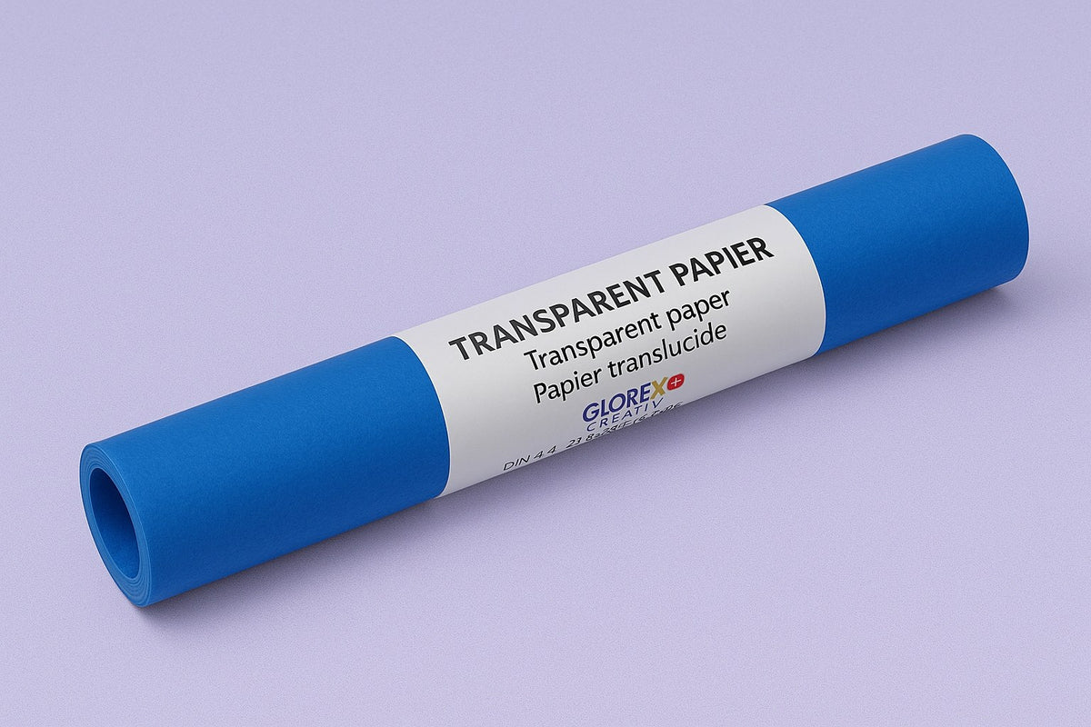 Transparentpapier blau 1 Rolle - Kidis Art