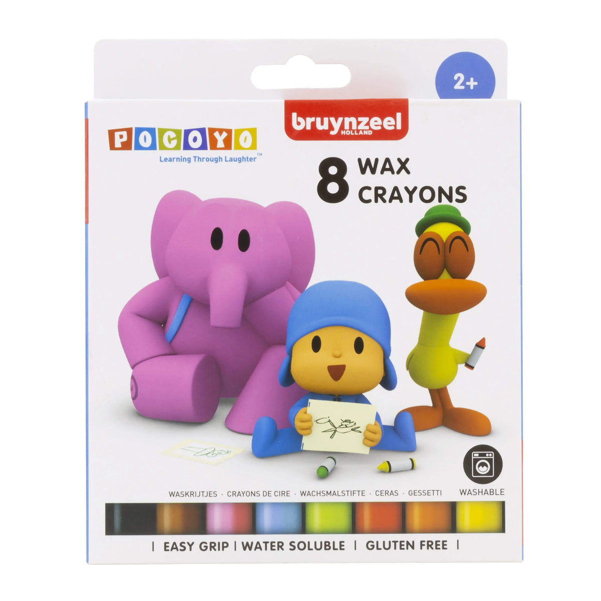 Bruynzeel 8-teiliges Wachsmalstifteset für Kinder - Kidis Art