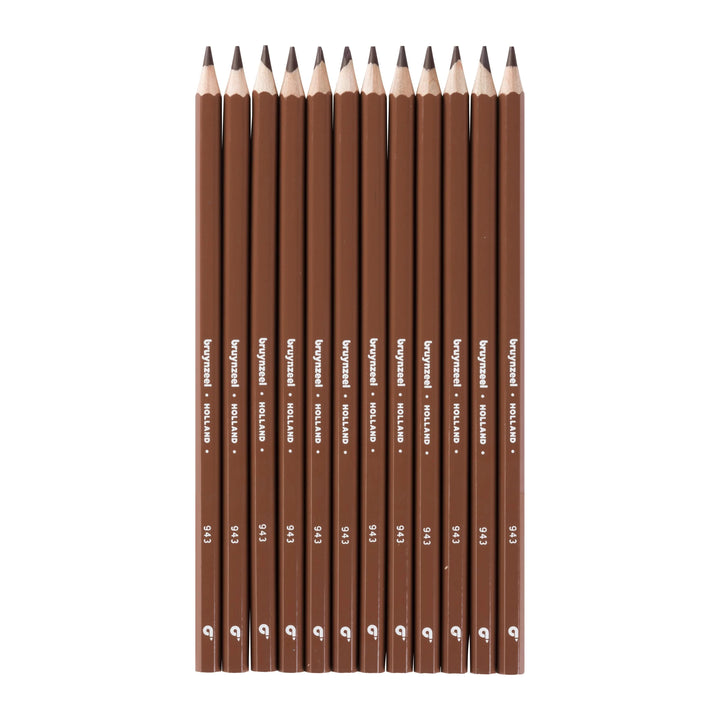 Bruynzeel Super Farbstifte in Dunkelbraun 12er Set - Kidis Art