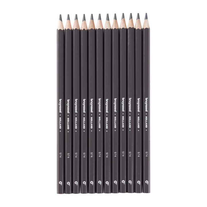 Bruynzeel Super Farbstifte in Dunkelgrau 12er Set - Kidis Art