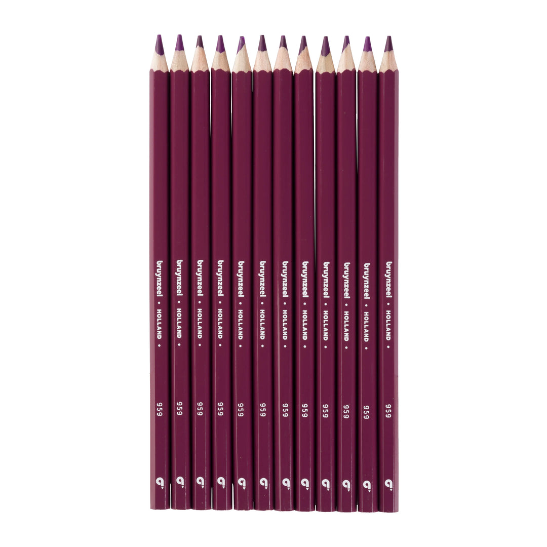 Bruynzeel Super Farbstifte in Rotviolett 12er Set