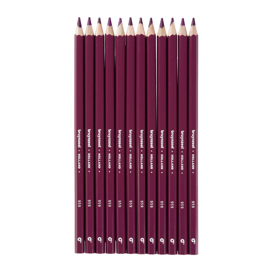 Bruynzeel Super Farbstifte in Rotviolett 12er Set