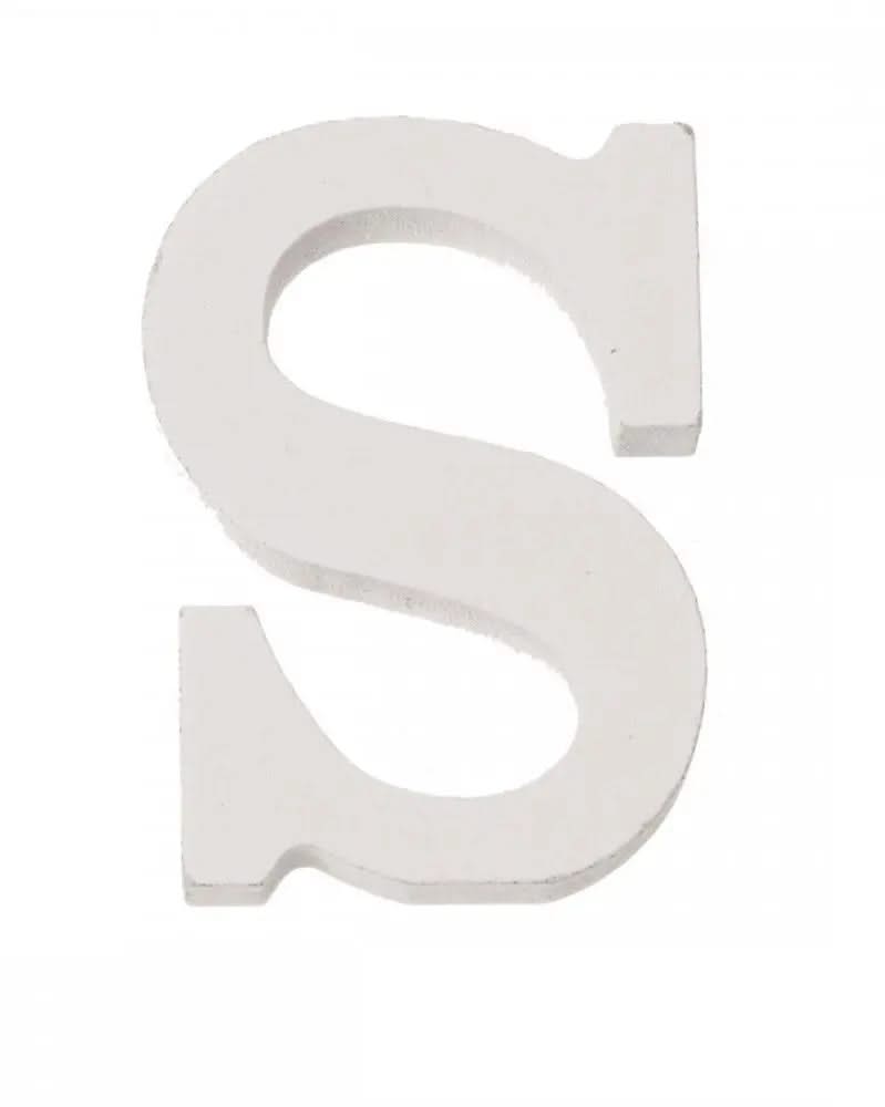 Buchstabe S 5,5x0,9cm 1Stk. MDF - Kidis Art