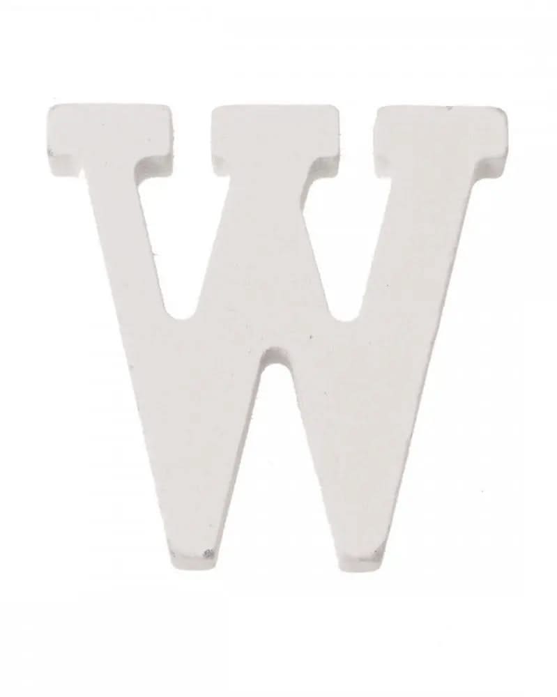 Buchstabe W 5,5x0,9cm 1Stk. MDF - Kidis Art