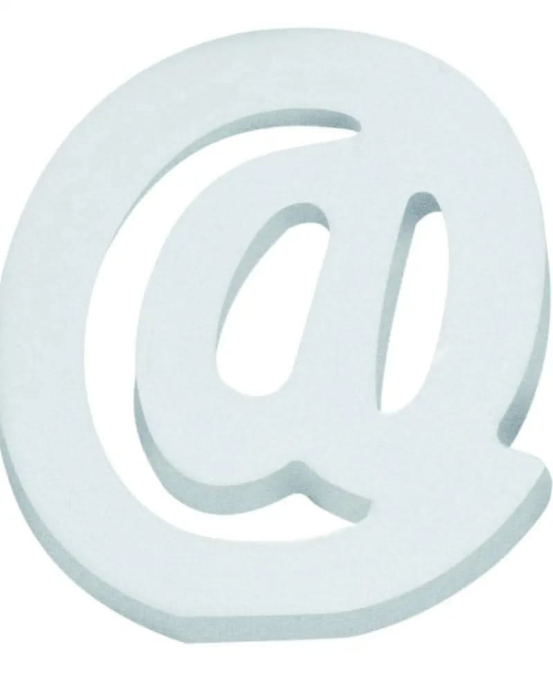 Buchstabe @ 5,5x0,9cm 1Stk. MDF - Kidis Art