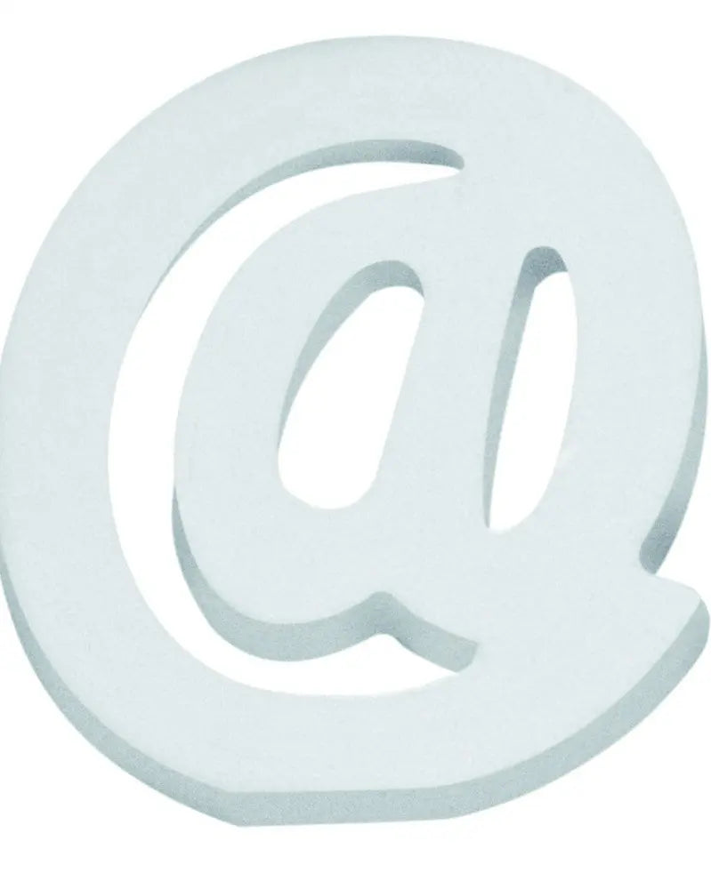 Buchstabe @ 5,5x0,9cm 1Stk. MDF