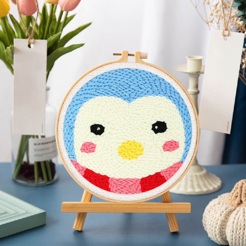 Punch Needle 20x20 Pinguin - Kidis Art