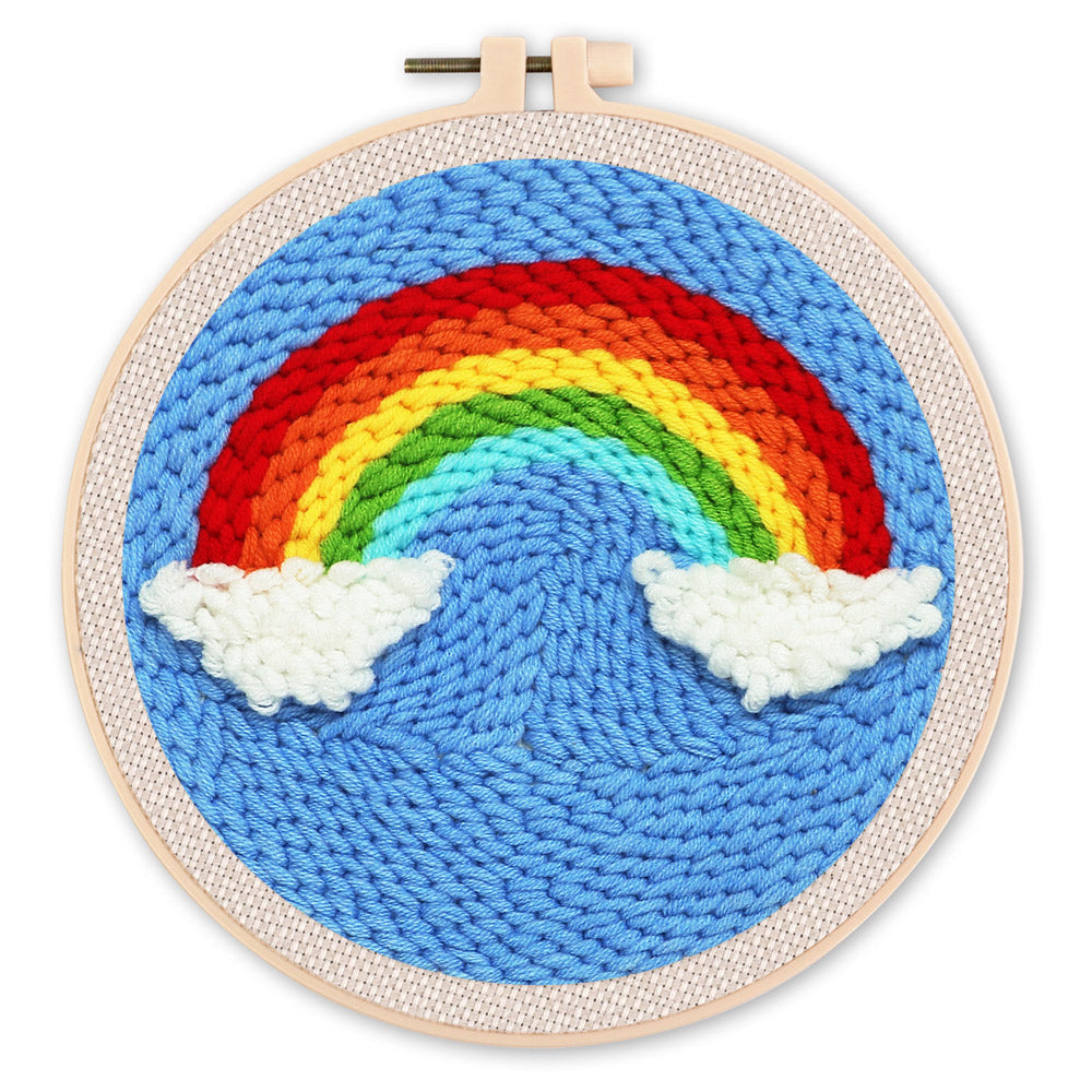 Punch Needle 20x20 Regenbogen