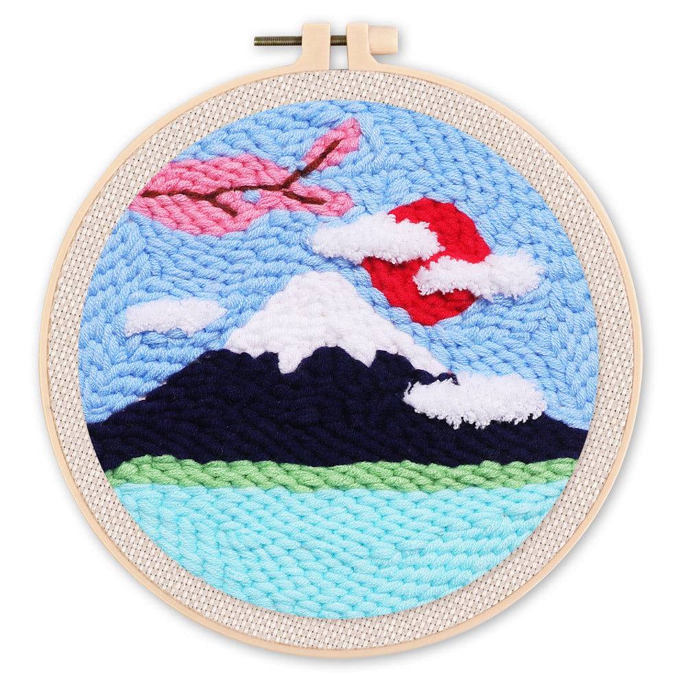 Punch Needle 20x20 Der Berg Fuji - Kidis Art