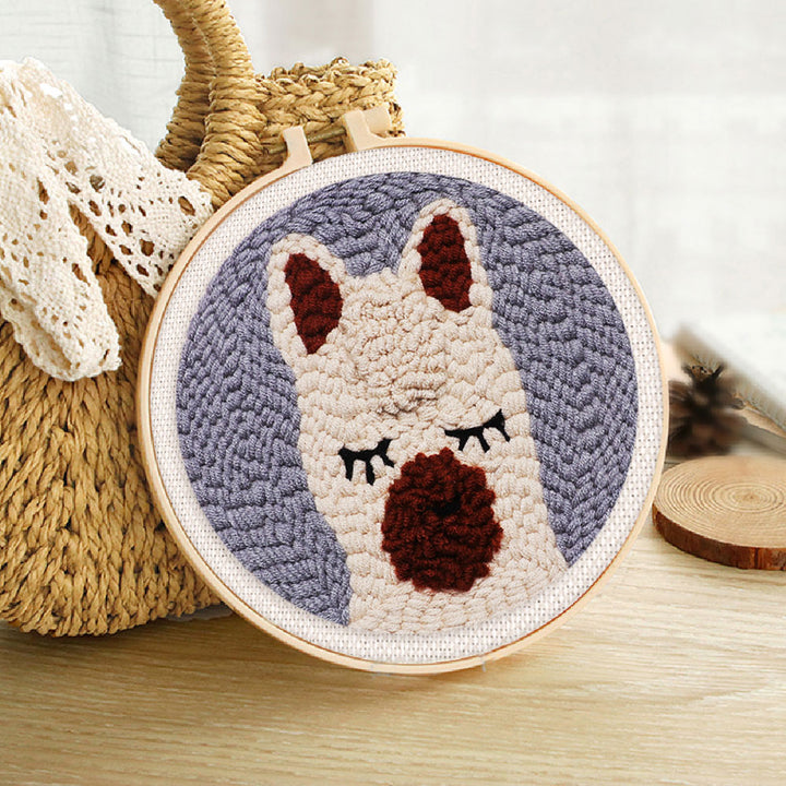 Punch Needle 20x20 Kleines Lama