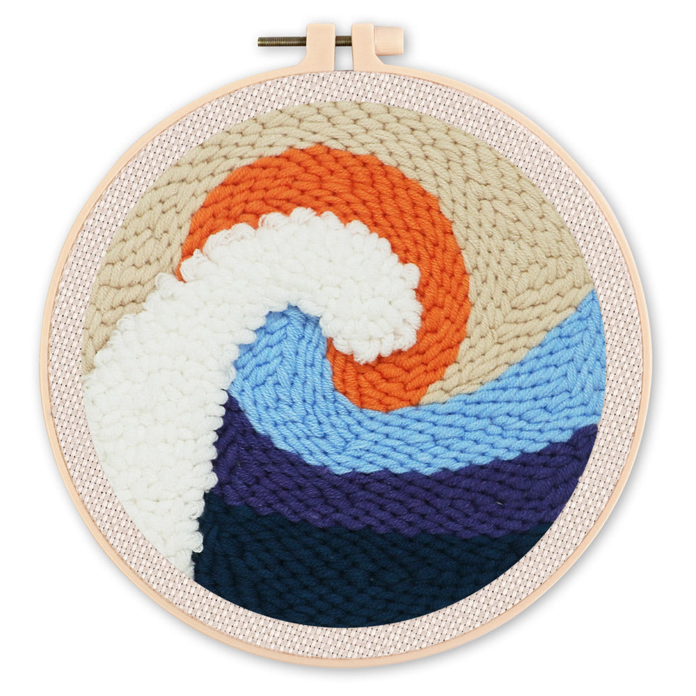 Punch Needle 20x20 Die grosse Welle