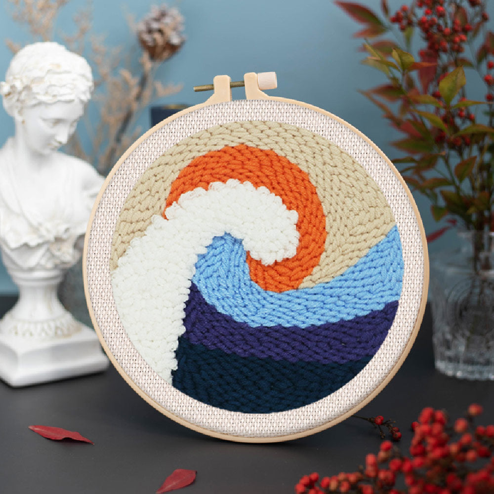 Punch Needle 20x20 Die grosse Welle