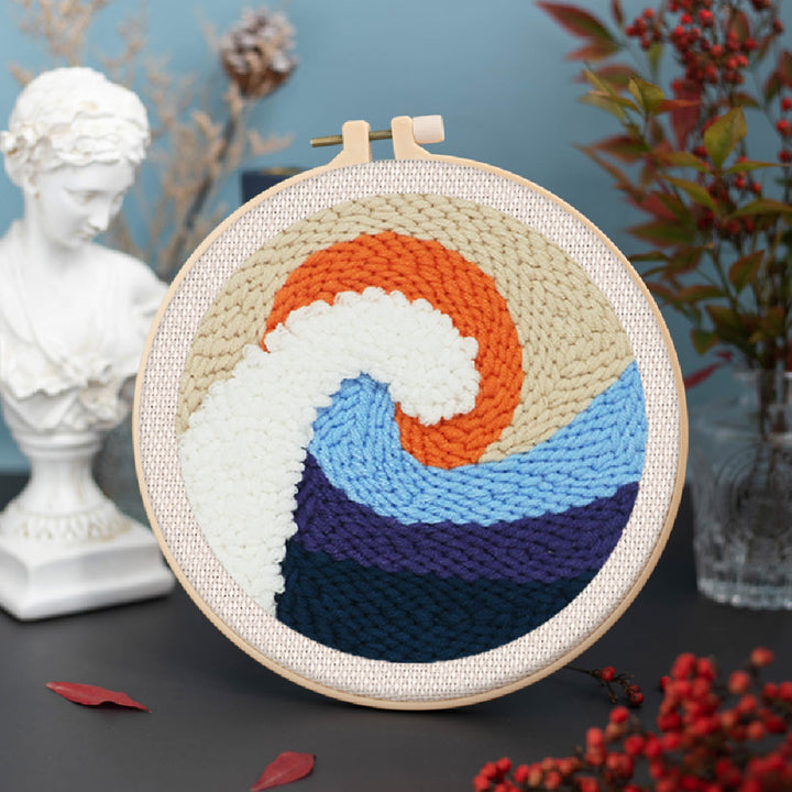 Punch Needle 20x20 Die grosse Welle