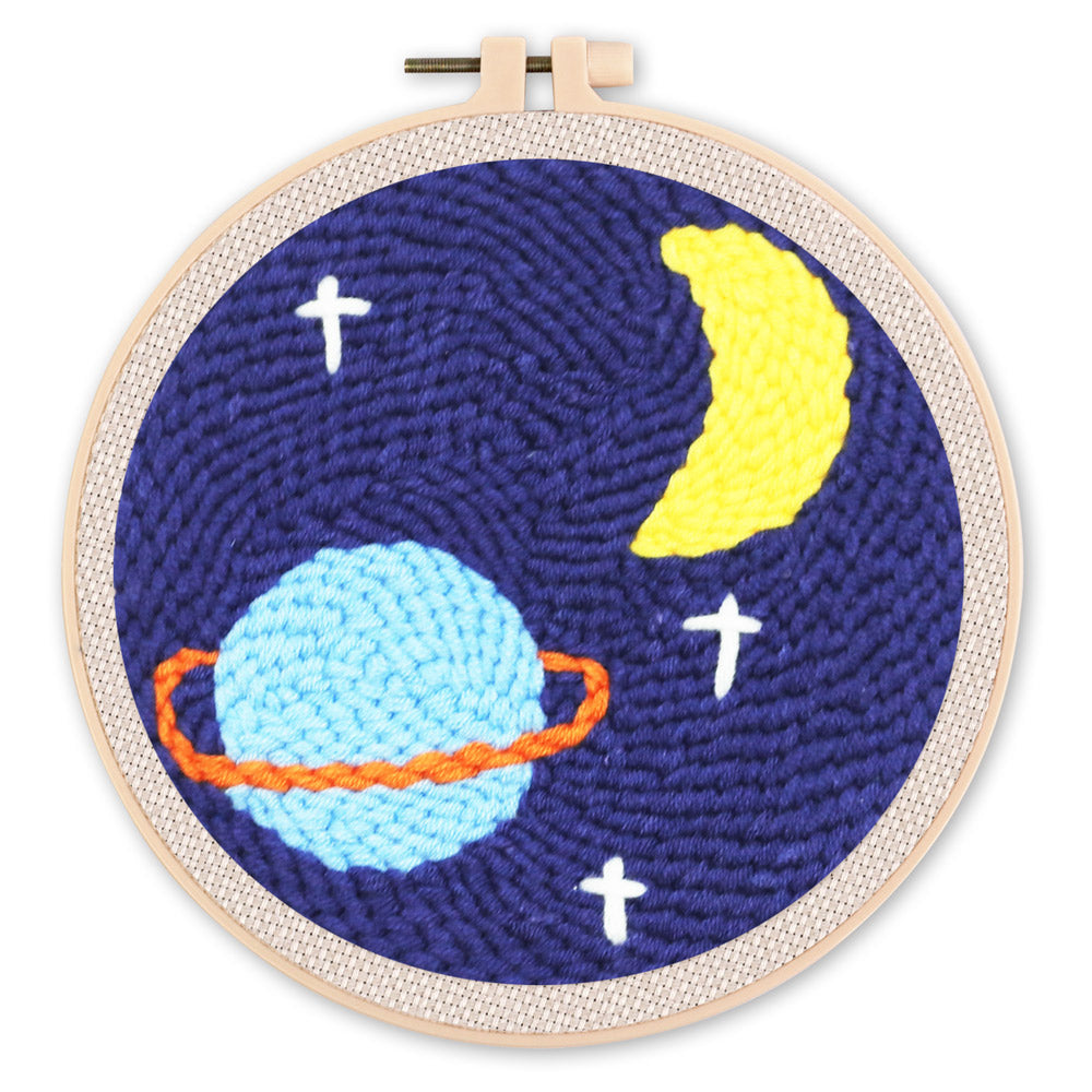 Punch Needle 20x20 Saturnhimmel