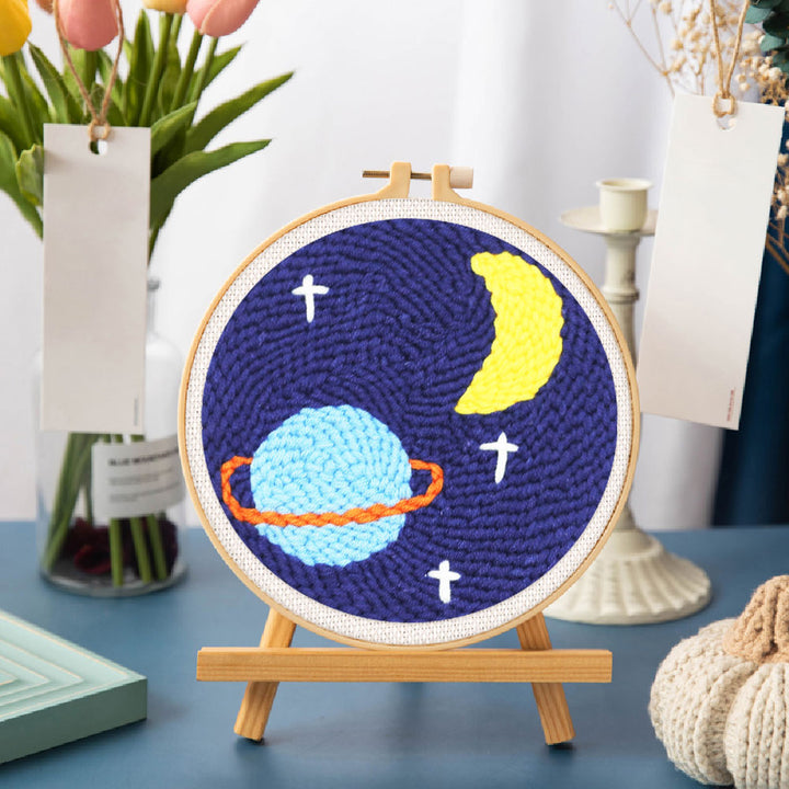 Punch Needle 20x20 Saturnhimmel