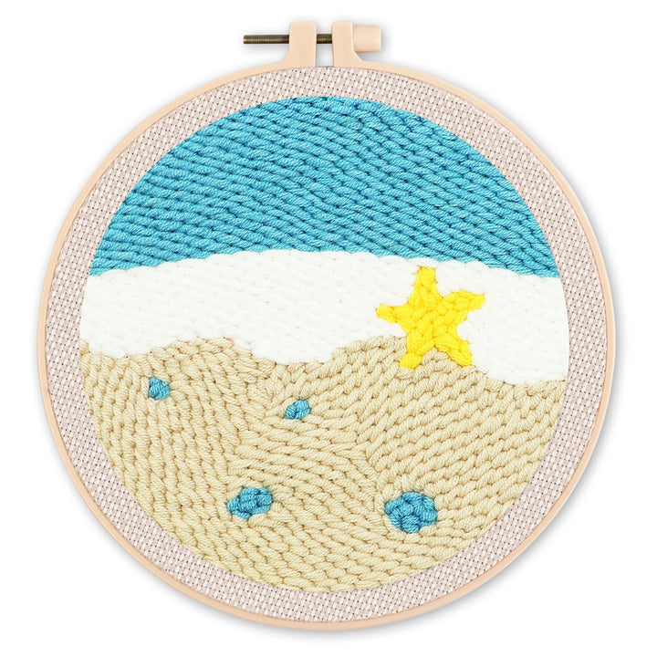 Punch Needle 20x20 Seestern am Ufer