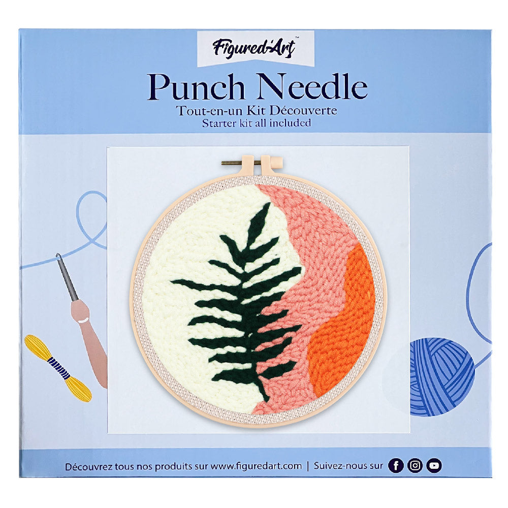 Punch Needle 20x20 Blatt-Variante 2 - Kidis Art