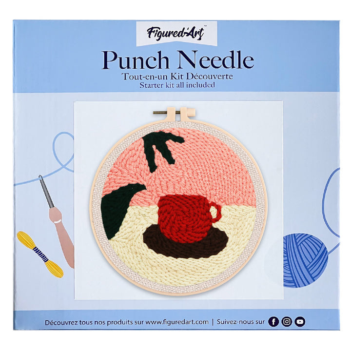Punch Needle 20x20 Heisse Schokolade