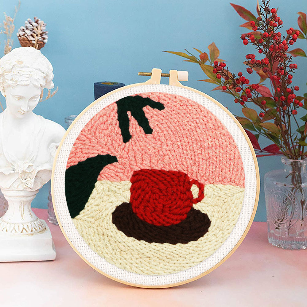 Punch Needle 20x20 Heisse Schokolade