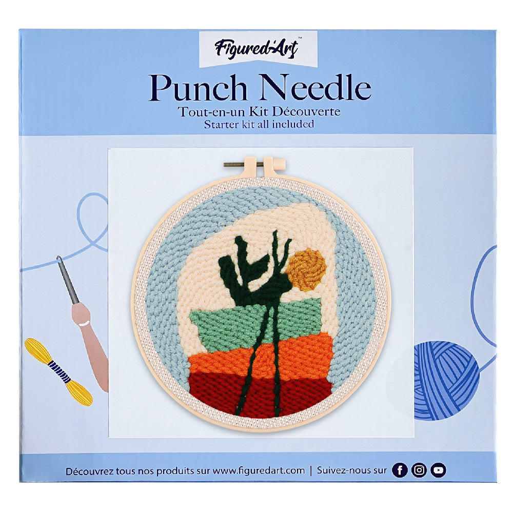 Punch Needle 20x20 Blumenkomposition 1