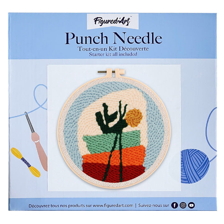 Punch Needle 20x20 Blumenkomposition 1