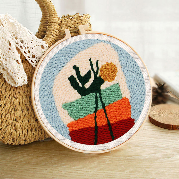 Punch Needle 20x20 Blumenkomposition 1