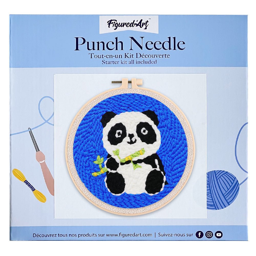 Punch Needle 20x20 Baby-Panda - Kidis Art