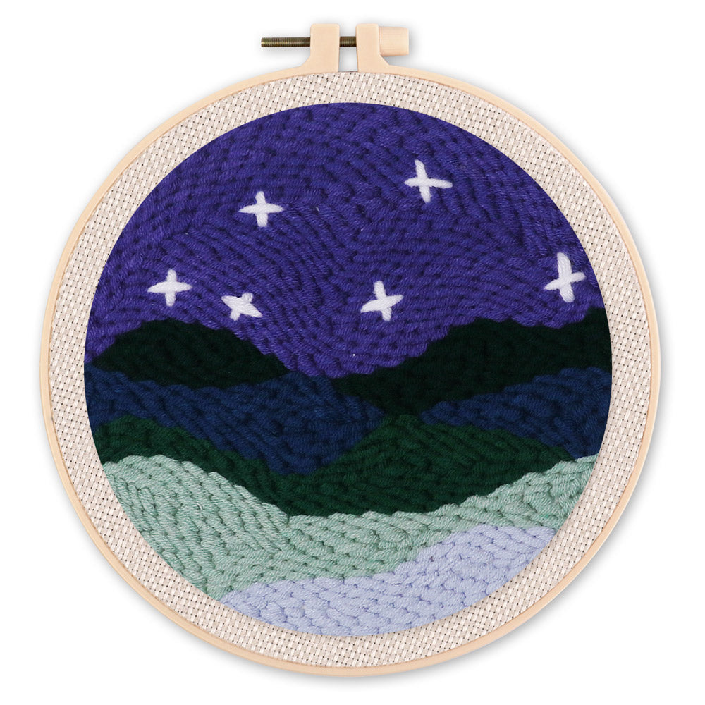 Punch Needle 20x20 Unter den Sternen - Kidis Art