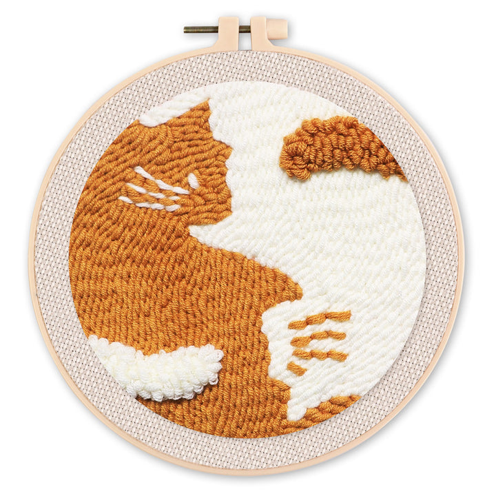 Punch Needle 20x20 Katzen