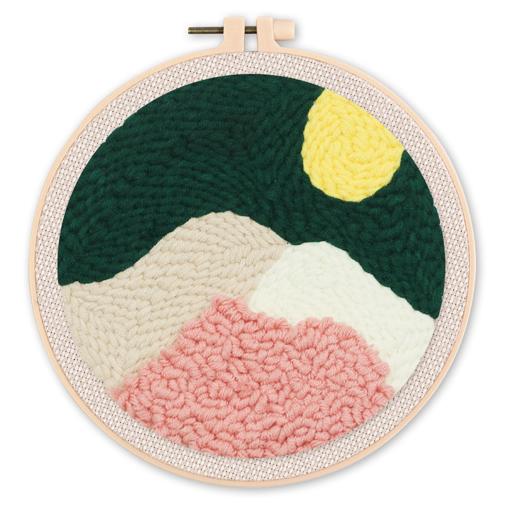 Punch Needle 20x20 Bergspitzen