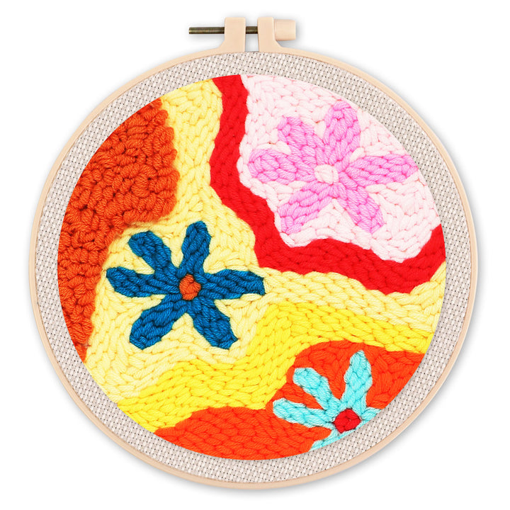 Punch Needle 20x20 Blumen im Herbst