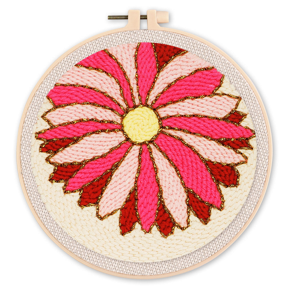 Punch Needle 20x20 Gänseblümchen