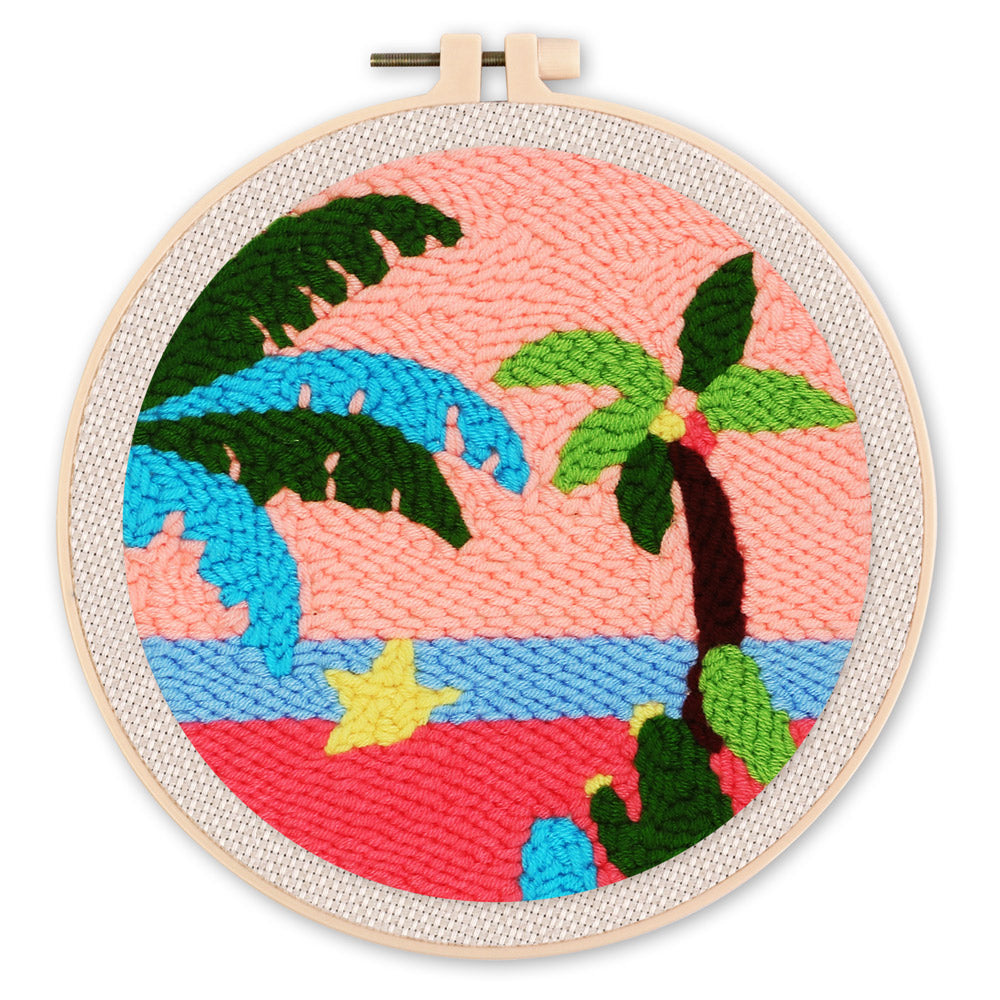 Punch Needle 20x20 Am Strand - Kidis Art