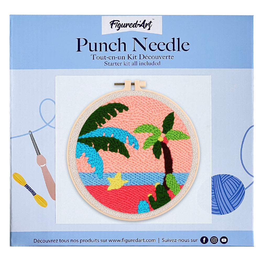 Punch Needle 20x20 Am Strand