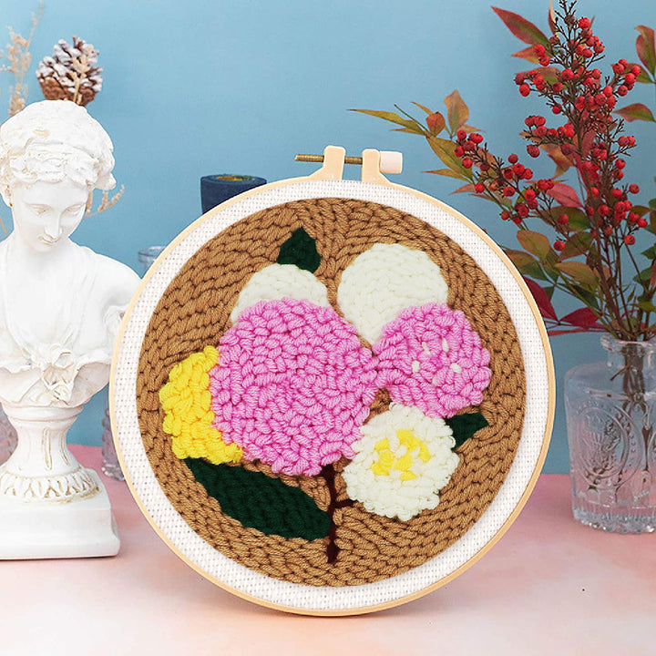 Punch Needle 20x20 Blumenstrauss